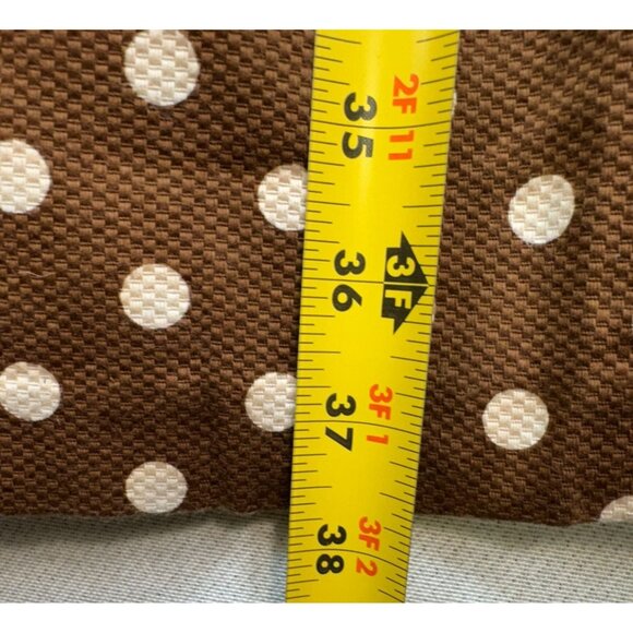 Dressbarn Polka Dot Sleeveless Dress Size 8 Brown & White - Picture 5 of 11